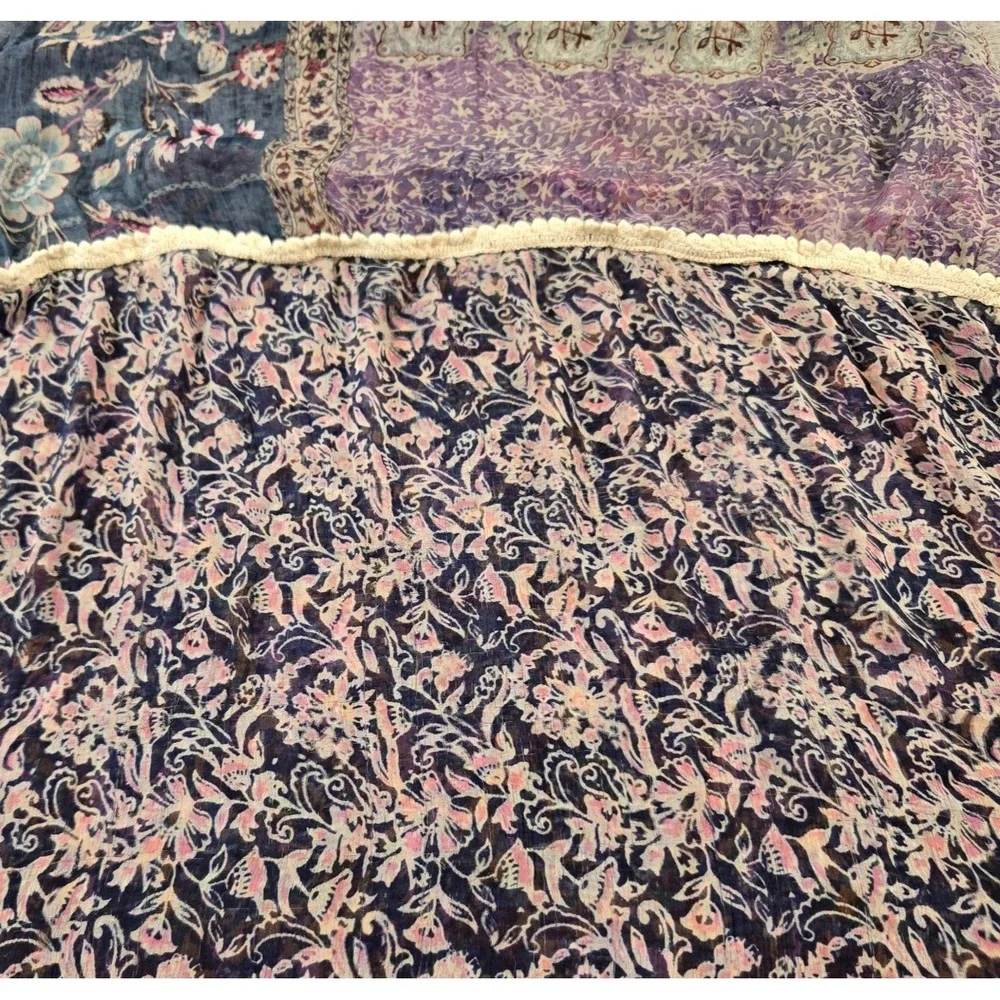 Unbranded Women's Infinity Scarf Multi‎ Patterned Crochet Trimmed